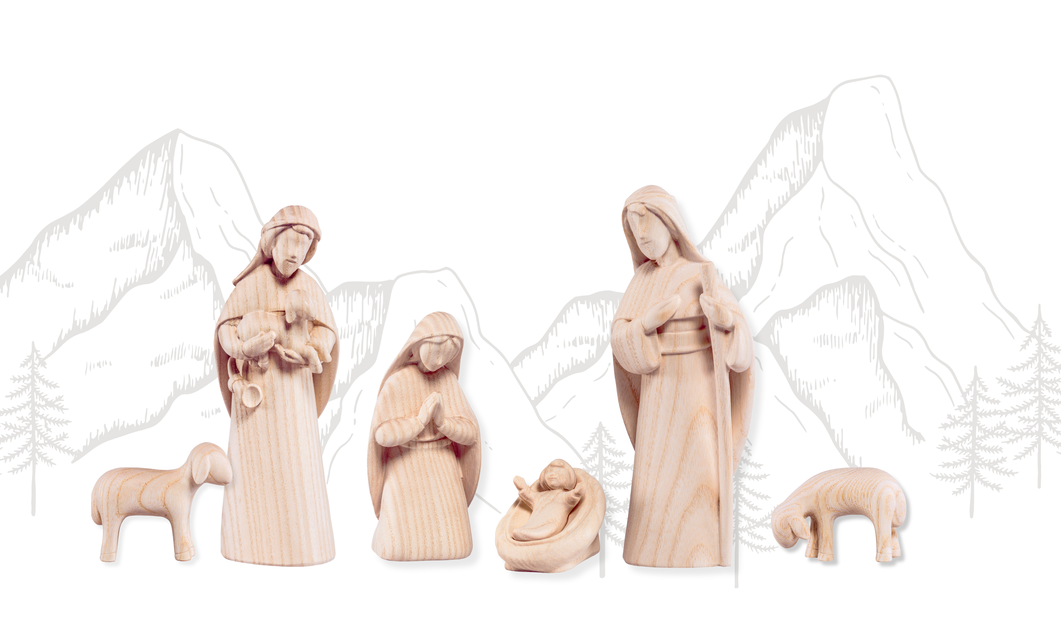 Welche Gestaltungslogik prägt einen Krippen Adventskalender