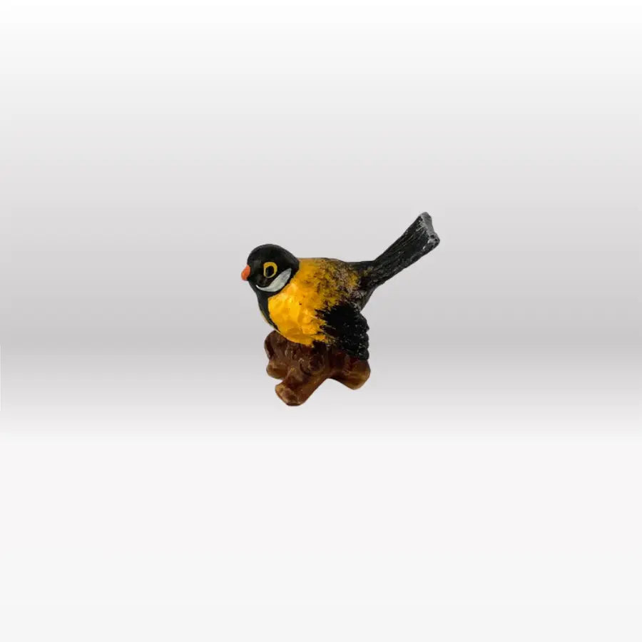 Vogel auf Ast (rot/gelb) von Heimatkrippe-4