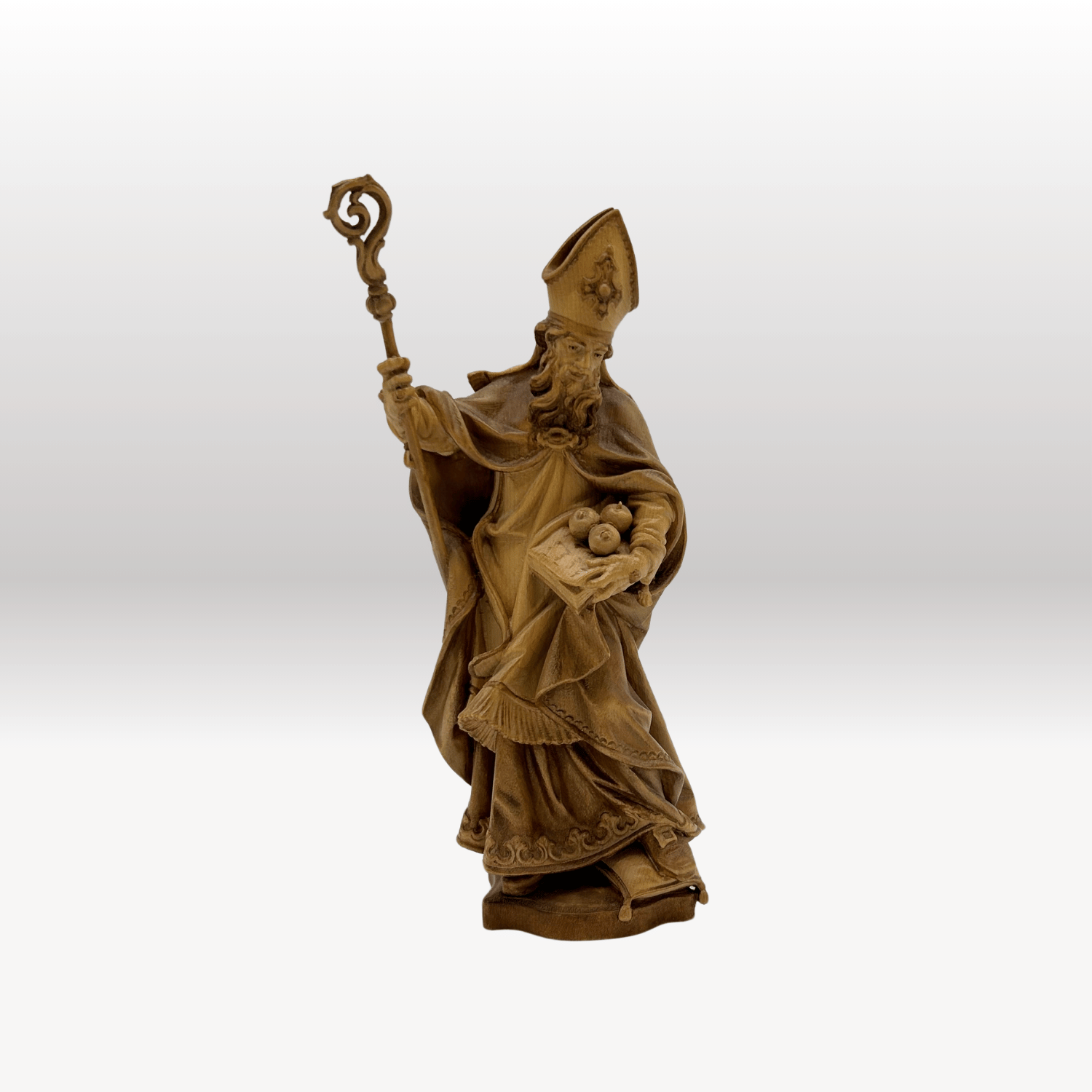 Heiligen Figur "HL. Nikolaus mit Äpfel"
