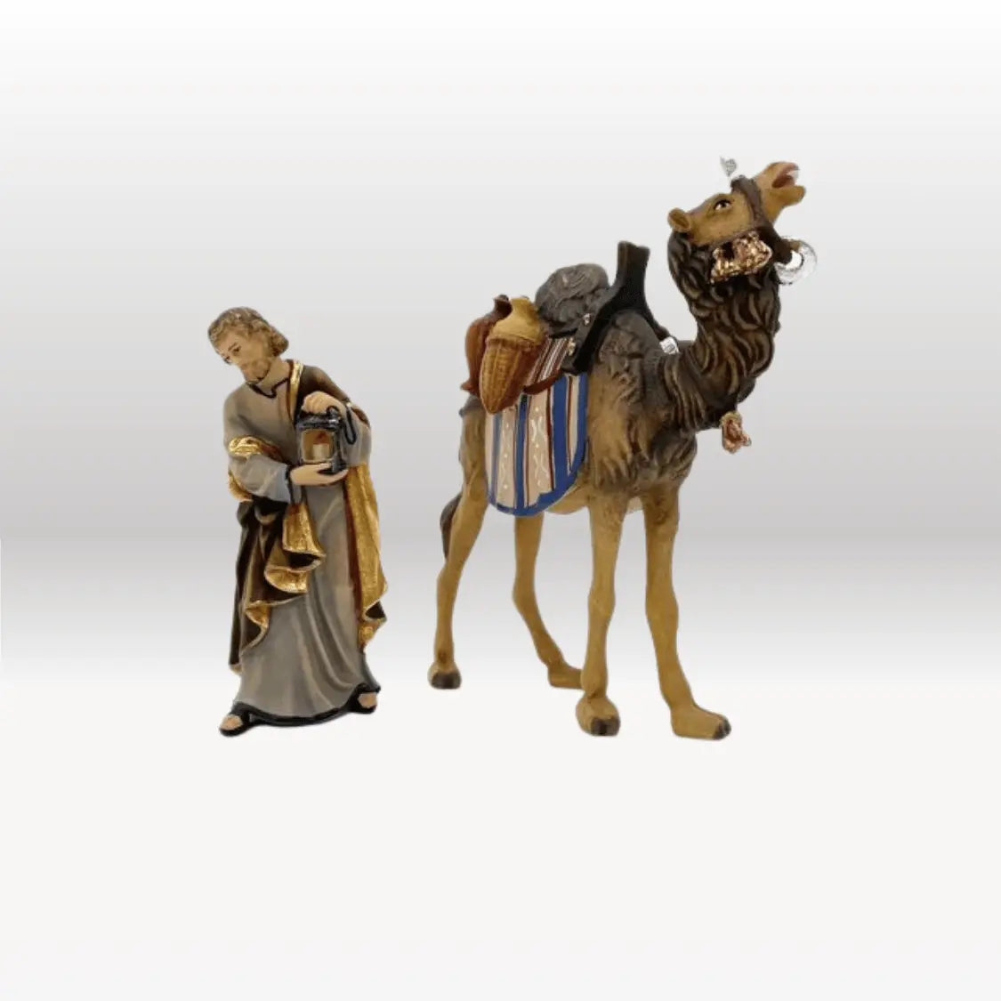 Kamel mit Gepäck Krippenfigur von Kostner-5