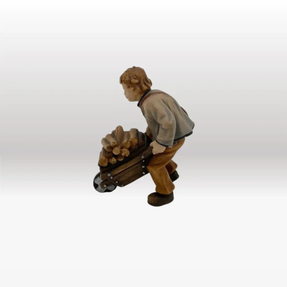 Bub mit Holzkarre von Kostner-3