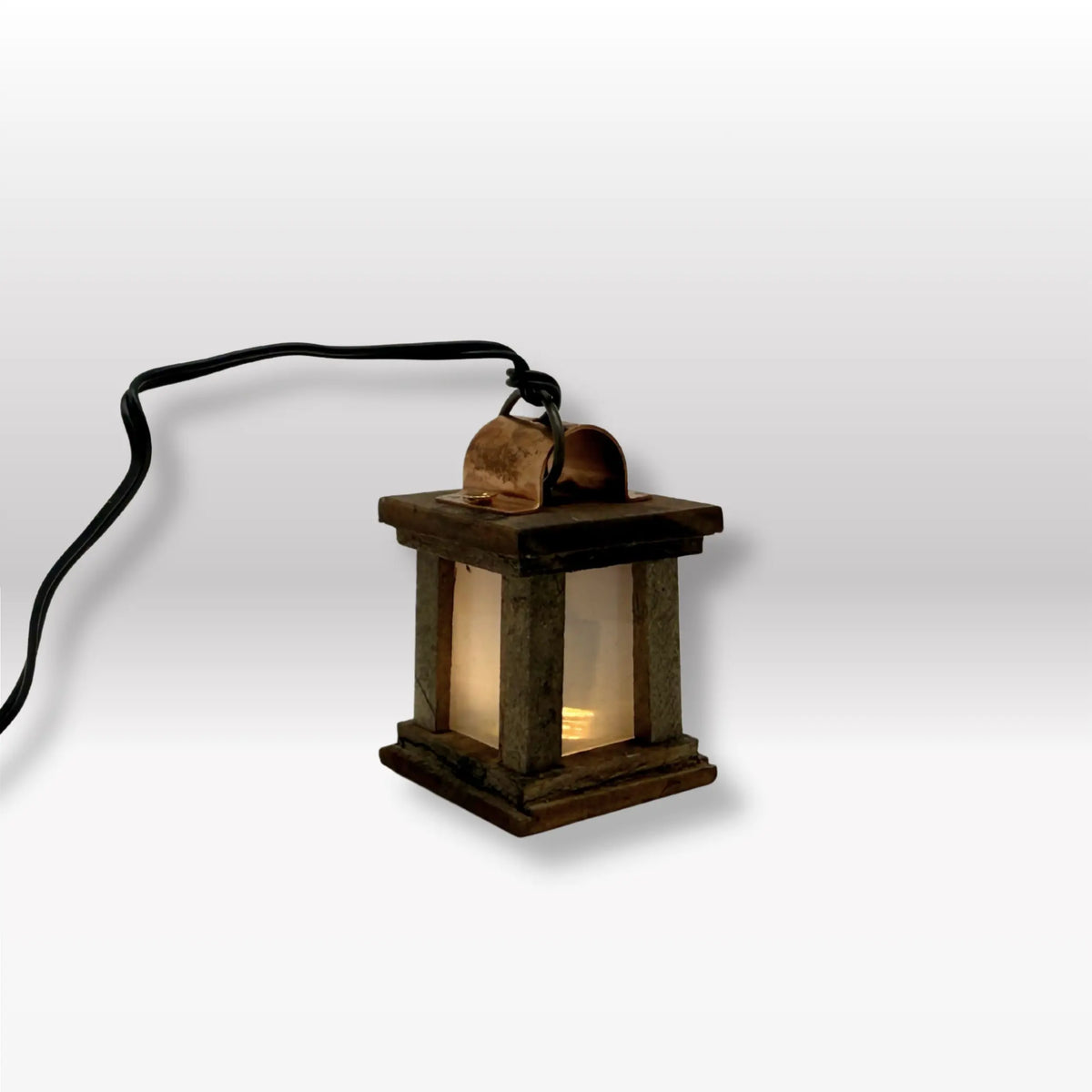 Holzlaterne weiss