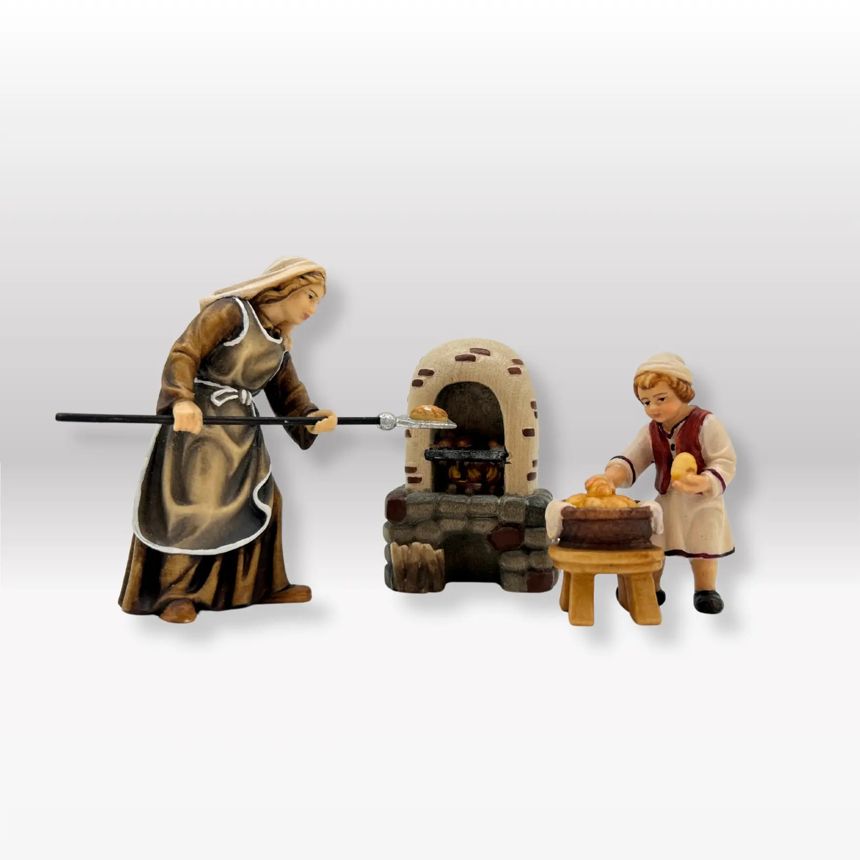Brotofengruppe (3 Figuren) von Kostner