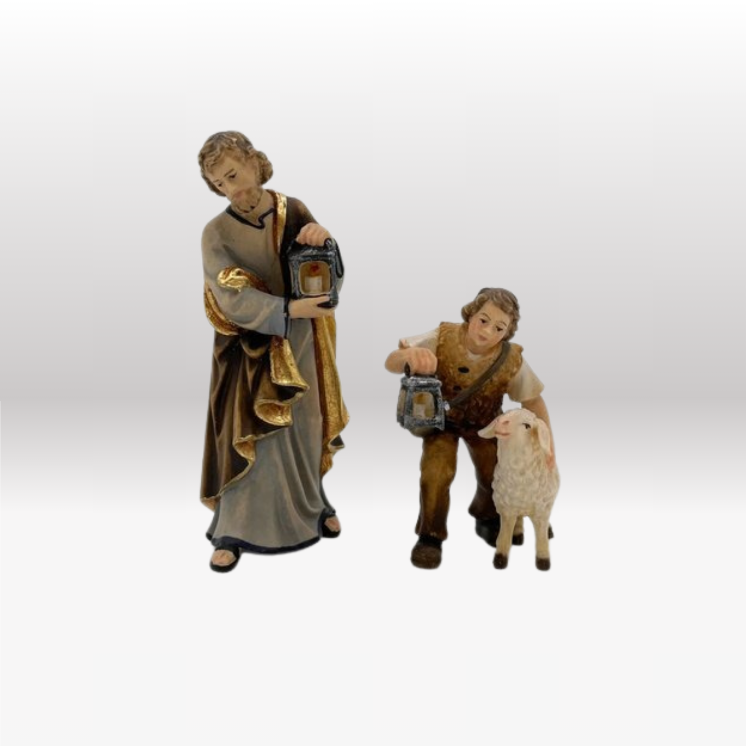 Hirtenbub mit Schaf und Laterne von Kostner-4