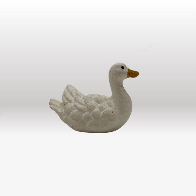 Ente schwimmend links Krippenfigur von Kostner