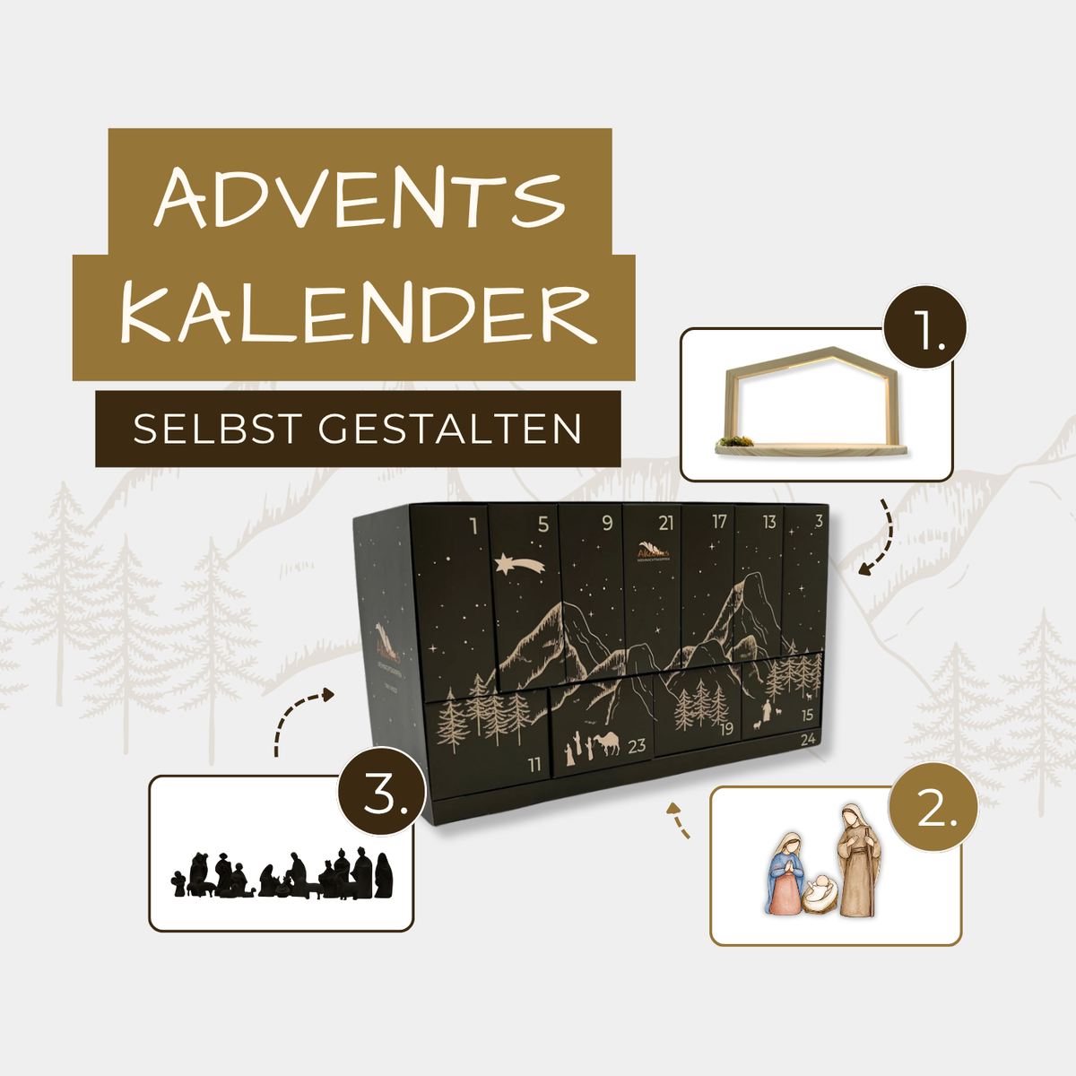 Adventskalender selbst gestalten